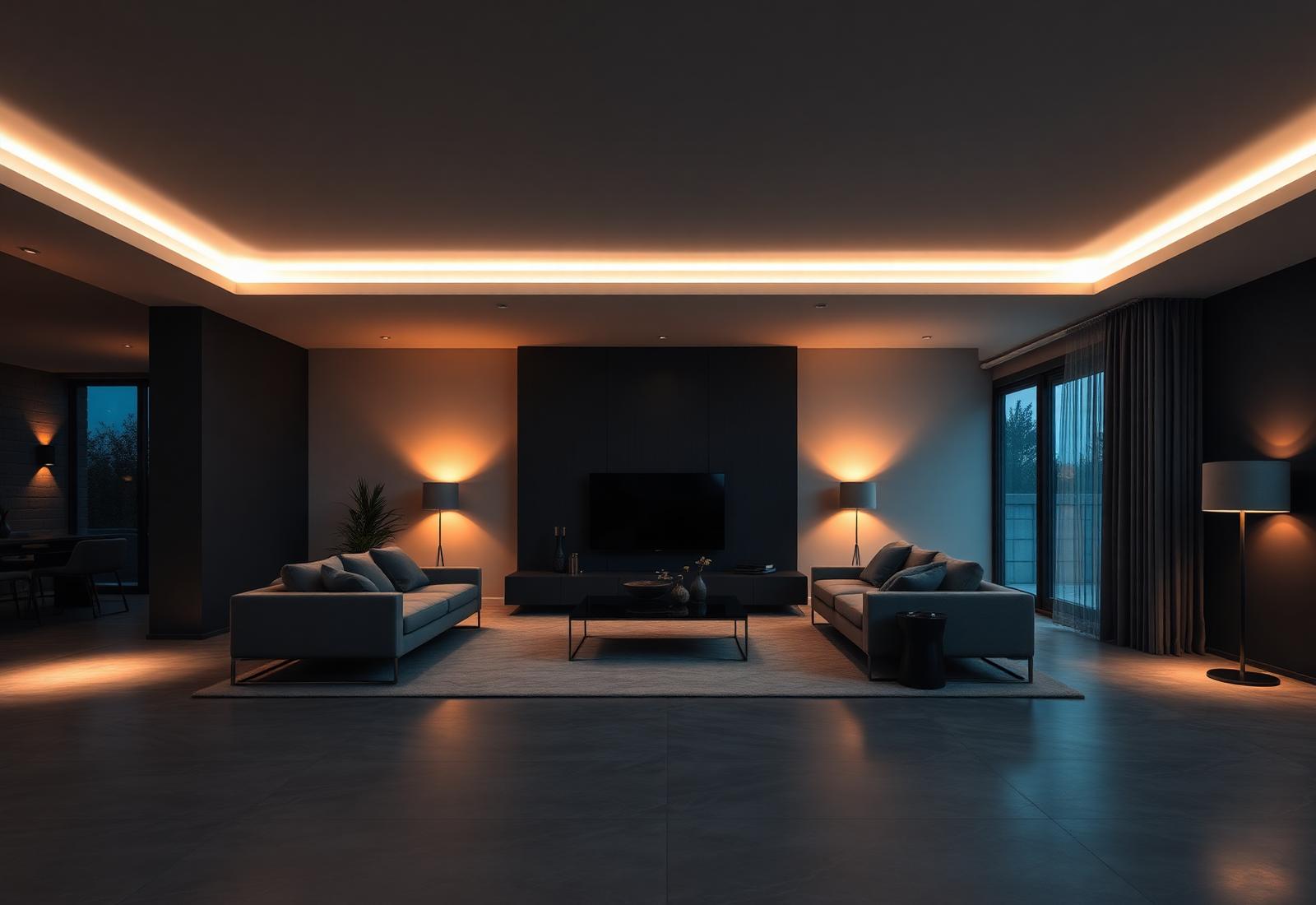 Sfeerverlichting in moderne woning